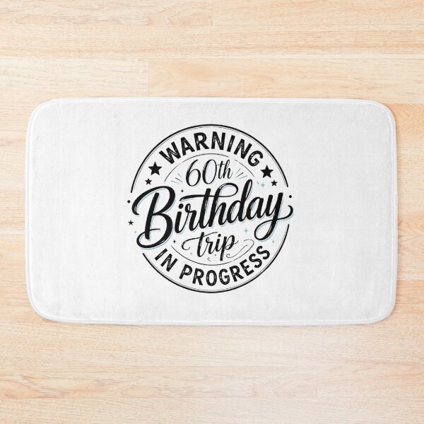 Item preview, Warning 60th Birthday Trip In Progress Funny Vacation Design designed and sold by Designs That Speak ✨.