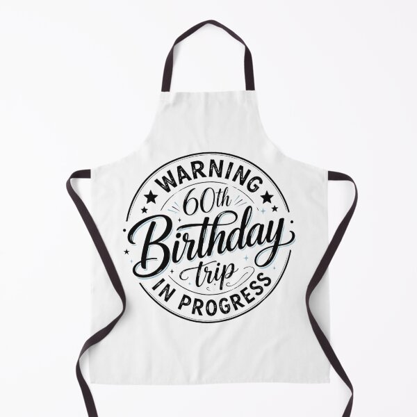 Item preview, Warning 60th Birthday Trip In Progress Funny Vacation Design designed and sold by Designs That Speak ✨.