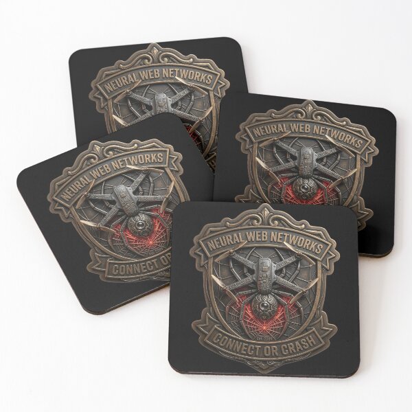 Item preview, 3D Neural Web Networks Connect Or Crash Crest designed and sold by HoshisWorld2018.