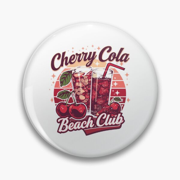 Item preview, Cherry Cola Beach Club Retro Vintage Summer Aesthetic designed and sold by KaBaRen.