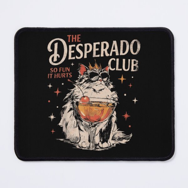 Item preview, Funny Desperado Club Vintage Cat Wearing Sunglasses Drinking Cocktail Summer Graphic designed and sold by BrandyFreika.