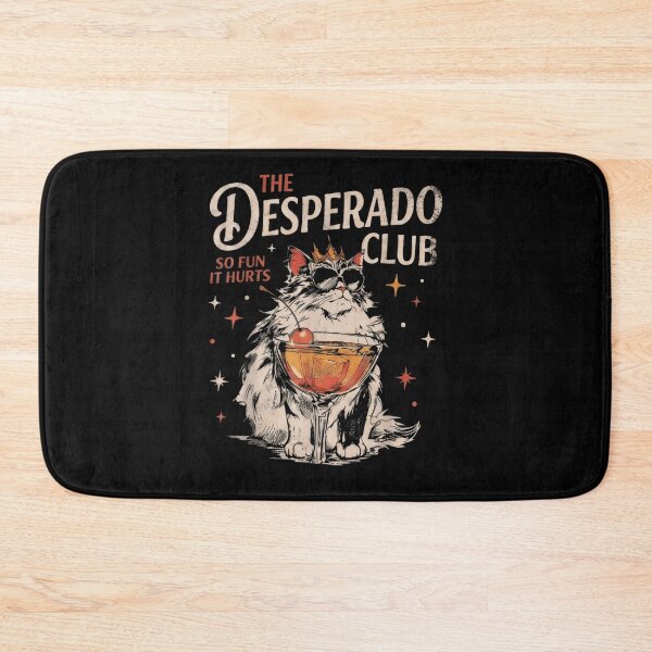 Item preview, Funny Desperado Club Vintage Cat Wearing Sunglasses Drinking Cocktail Summer Graphic designed and sold by BrandyFreika.