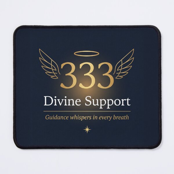 Item preview, Divine Support – Guidance Whispers in Every Breath Spiritual Typography Design designed and sold by CosmicQuietLab.