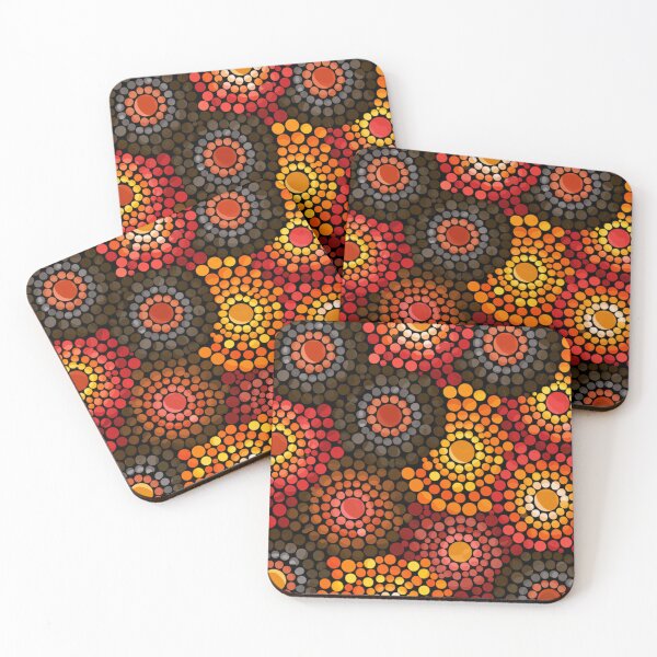 Item preview, Aboriginal Inspired Dot Art - Circles of Sun Rays designed and sold by GrinGalore.