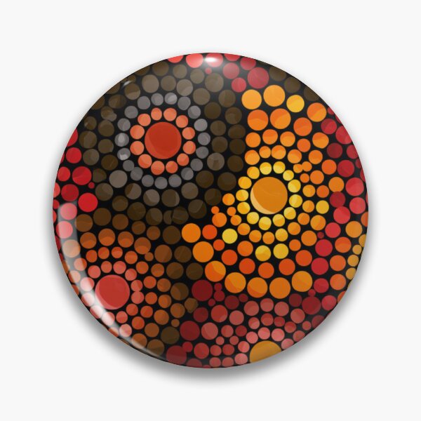 Item preview, Aboriginal Inspired Dot Art - Circles of Sun Rays designed and sold by GrinGalore.