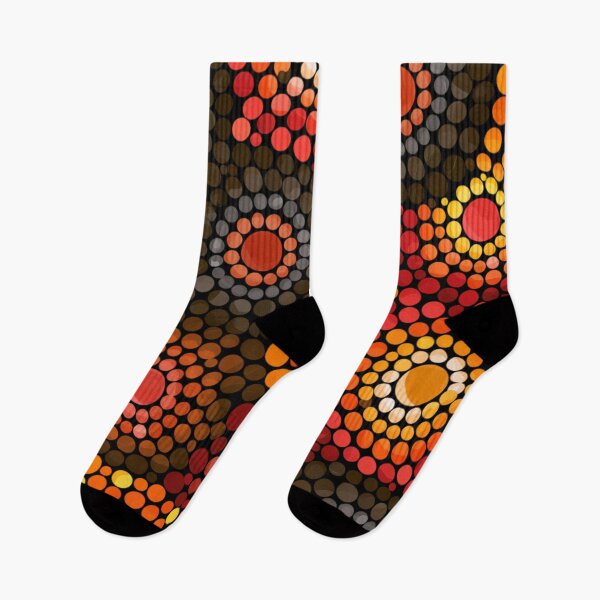 Item preview, Aboriginal Inspired Dot Art - Circles of Sun Rays designed and sold by GrinGalore.