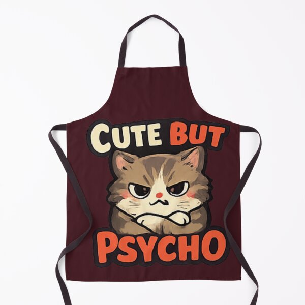 Item preview, Cute But Psycho Angry Cat Funny Shirt designed and sold by Hobby-up.