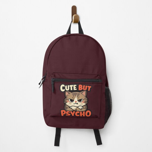 Item preview, Cute But Psycho Angry Cat Funny Shirt designed and sold by Hobby-up.