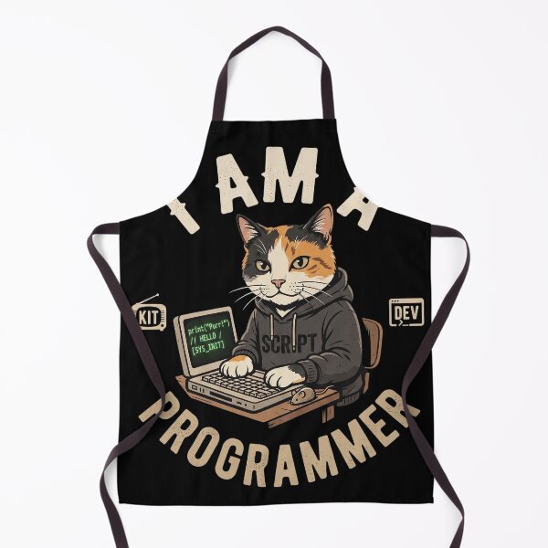 Item preview, Funny Programmer Cat Coding Retro Hoodie Design designed and sold by CrystalMineArts.