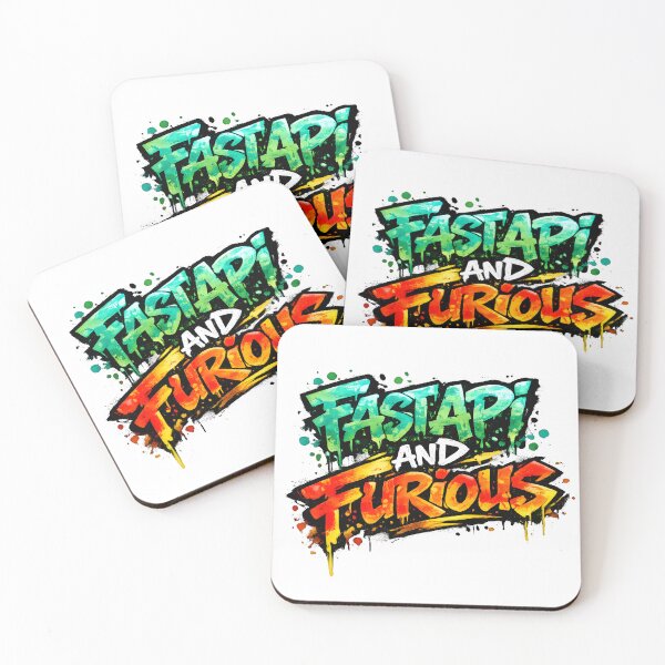 Item preview, FastAPI and Furious Graffiti Developer Meme designed and sold by Nerd Romance Café.
