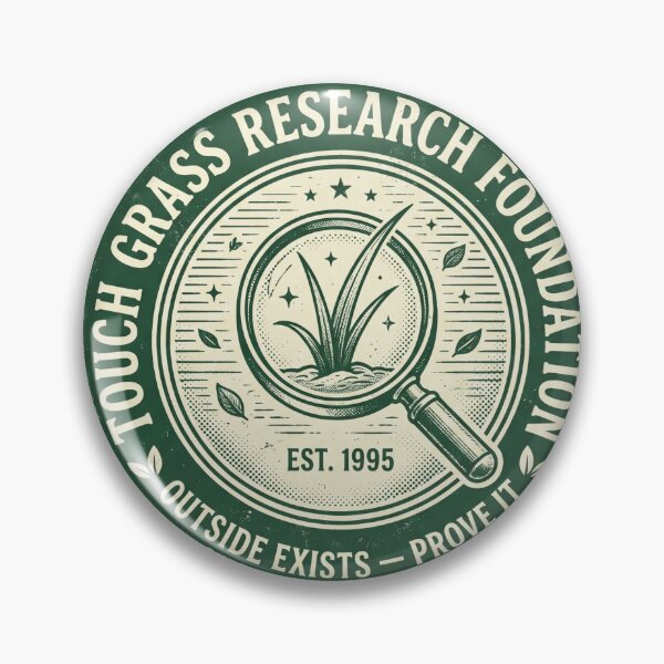 Item preview, Touch Grass Research Foundation Funny Internet Terminally Online Tee designed and sold by afarkar.