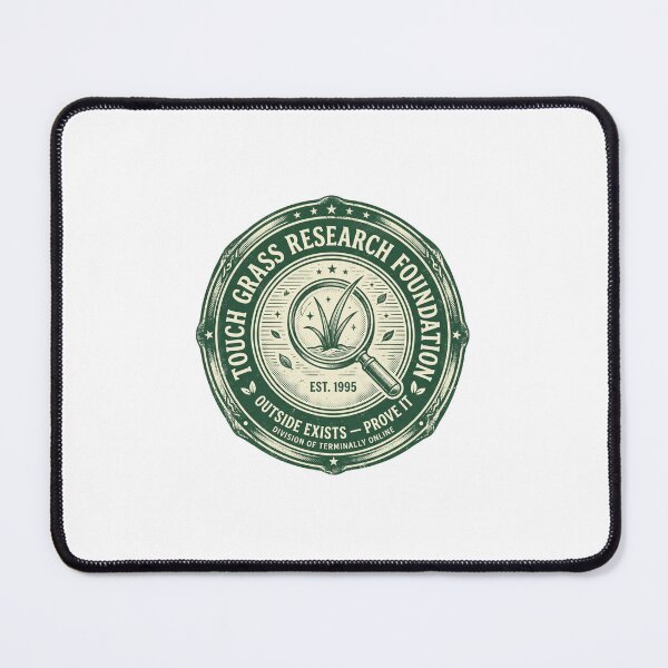 Item preview, Touch Grass Research Foundation Funny Internet Terminally Online Tee designed and sold by afarkar.