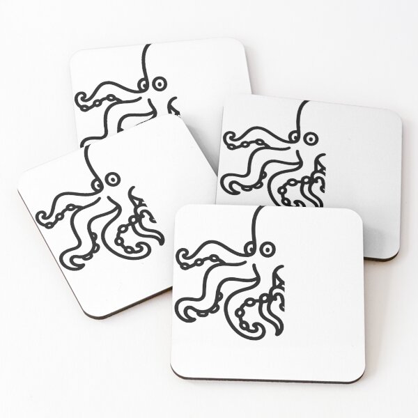 Item preview, Minimalist Octopus Line Art Illustration designed and sold by ziblod.