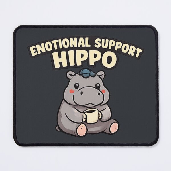 Item preview, Emotional Support Hippo Cute Coffee Animal Shirt designed and sold by Hobby-up.