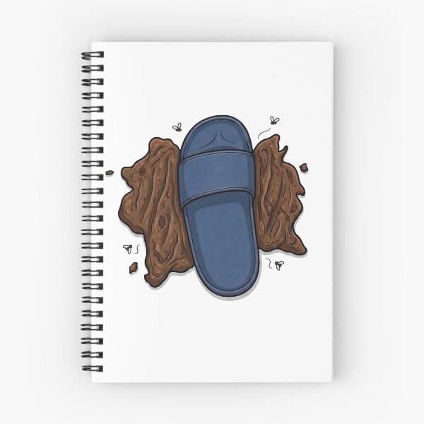 Item preview, Maybe It's Good Luck - Funny Slipper Stepping in Poop (Blue) designed and sold by HornbillDesign.