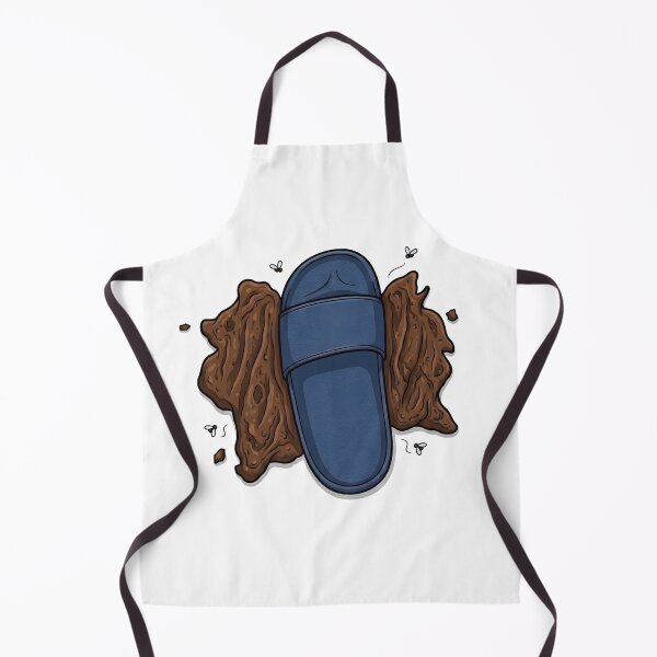 Item preview, Maybe It's Good Luck - Funny Slipper Stepping in Poop (Blue) designed and sold by HornbillDesign.