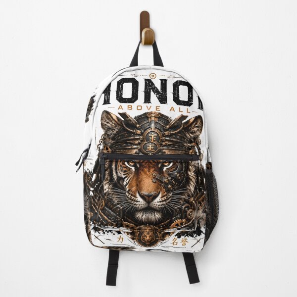 Item preview, Honor Above All Samurai Tiger Design designed and sold by R-B-Colors.