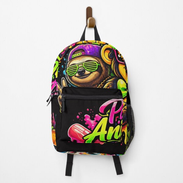 Item preview, Vibrant Neon Party Animals Monkey Sloth And Tiger Wearing Cool Sunglasses designed and sold by KarimeRenin.