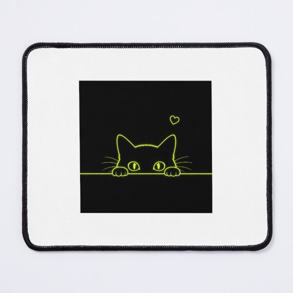 Item preview, Neon Lime Peek Cat designed and sold by LovelyCatGalaxy.