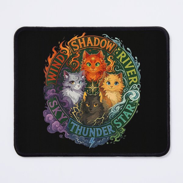 Item preview, Fantasy Warrior Cats Elements Clan Crest Fire Star Thunder River Wind Shadow designed and sold by KarimeRenin.