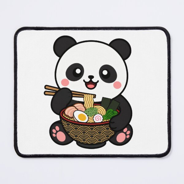 Item preview, Kawaii Panda Eating Ramen designed and sold by IYI.