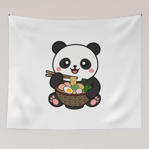Item preview, Kawaii Panda Eating Ramen designed and sold by IYI.