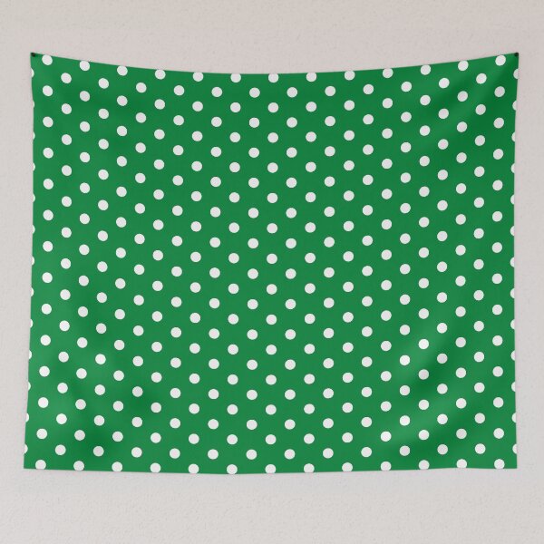 Item preview, Mini Polka Dots Green and White designed and sold by Jeallan Designs.