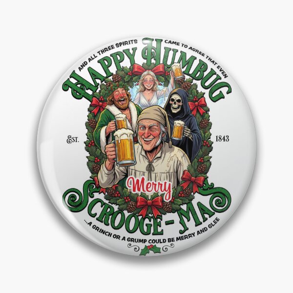 Item preview, Happy Humbug Scrooge Christmas designed and sold by Candywrap Studio.