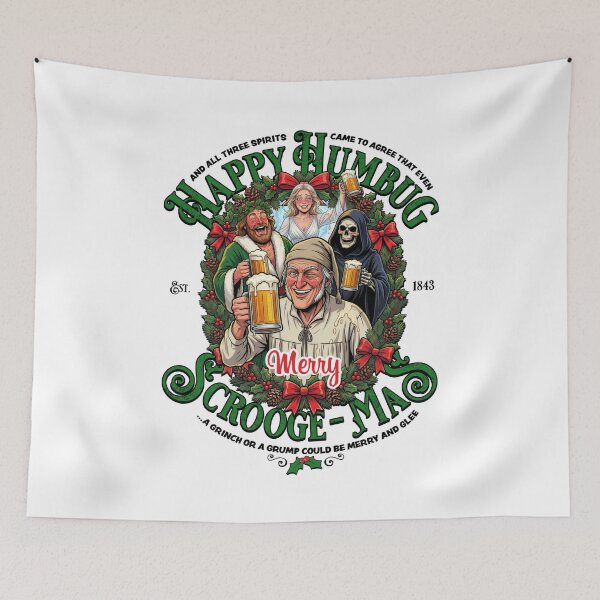 Item preview, Happy Humbug Scrooge Christmas designed and sold by Candywrap Studio.