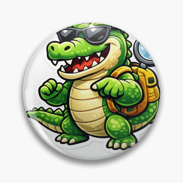 Item preview, Funny Crocodile Sticker Cartoon | Cute Cool Croc Sticker Design ?? designed and sold by sanjeev4.