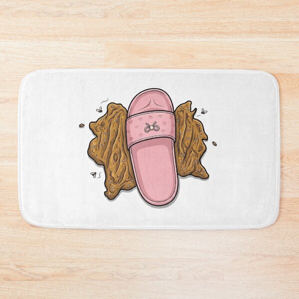 Item preview, Maybe It's Good Luck - Funny Slipper Stepping in Poop (Pink) designed and sold by HornbillDesign.