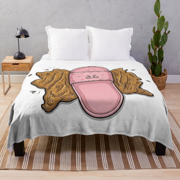 Item preview, Maybe It's Good Luck - Funny Slipper Stepping in Poop (Pink) designed and sold by HornbillDesign.