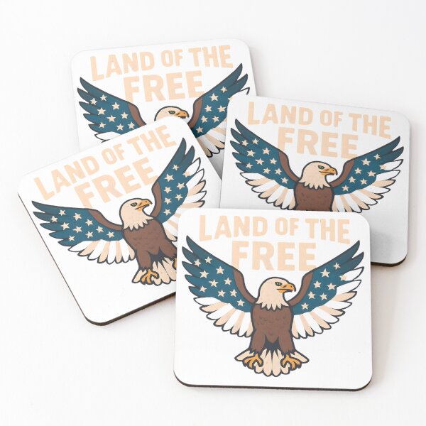 Item preview, Memorial Day:Vintage Patriotic Eagle Land of the Free Design  Tags: designed and sold by SpinolaArtz.