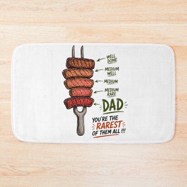 Item preview, Funny Dad BBQ Steak Lover Rare Father Humor Design designed and sold by Designs That Speak ✨.