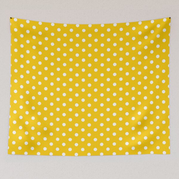 Item preview, Mini Polka Dots Yellow and White designed and sold by Jeallan Designs.