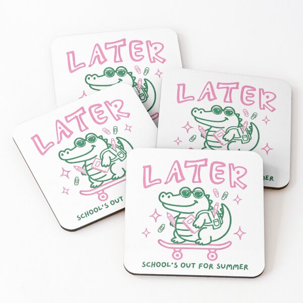 Item preview, Later Alligator Schools Out For Summer Skateboard Retro Student Crocodile Design designed and sold by AraceLidway.