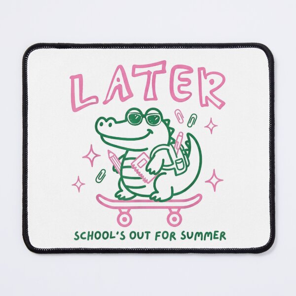 Item preview, Later Alligator Schools Out For Summer Skateboard Retro Student Crocodile Design designed and sold by AraceLidway.