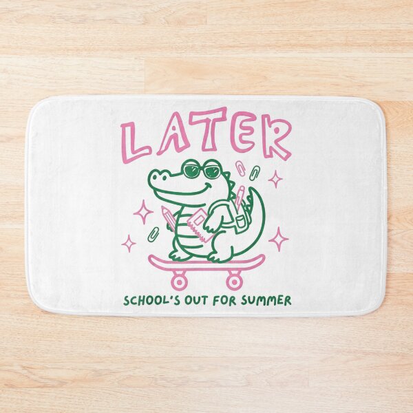 Item preview, Later Alligator Schools Out For Summer Skateboard Retro Student Crocodile Design designed and sold by AraceLidway.