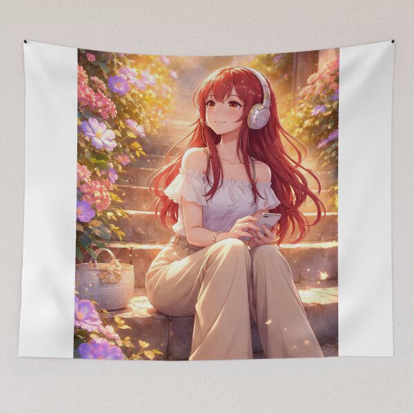 Item preview, Aka with Ethereal Flowers designed and sold by sigmaartstudio.