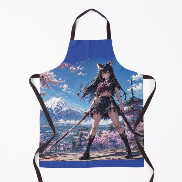 Item preview, Japanese cat girl samurai battle designed and sold by HD3284.