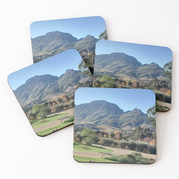 Item preview, Stellenbosch Mountain Landscape | Cape Winelands Nature Sticker designed and sold by Megan-Alice.