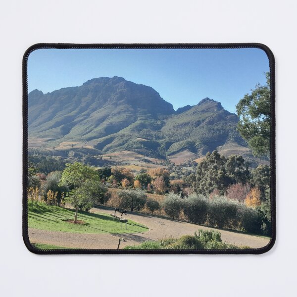 Item preview, Stellenbosch Mountain Landscape | Cape Winelands Nature Sticker designed and sold by Megan-Alice.