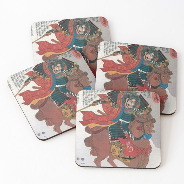 Item preview, Samurai Sassa Narimasa on Horseback: Utagawa Kuniyoshi Taiheiki Eiyuden Ukiyo-e designed and sold by vekotpu.
