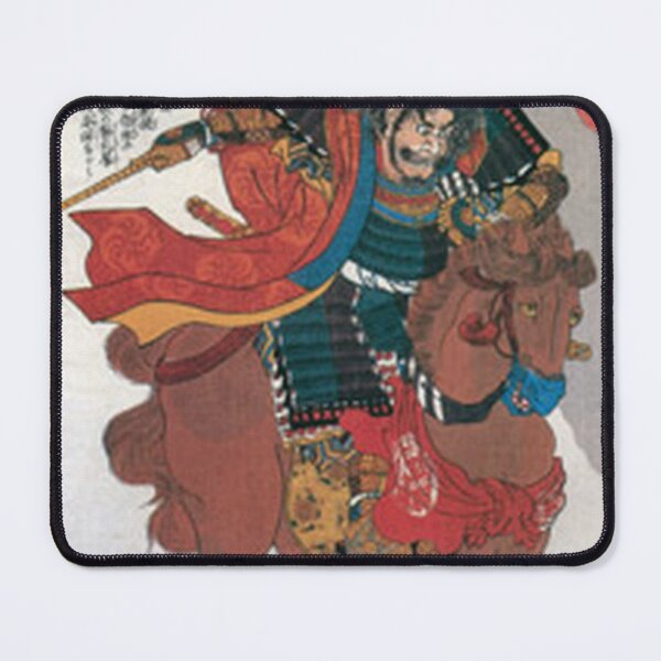 Item preview, Samurai Sassa Narimasa on Horseback: Utagawa Kuniyoshi Taiheiki Eiyuden Ukiyo-e designed and sold by vekotpu.