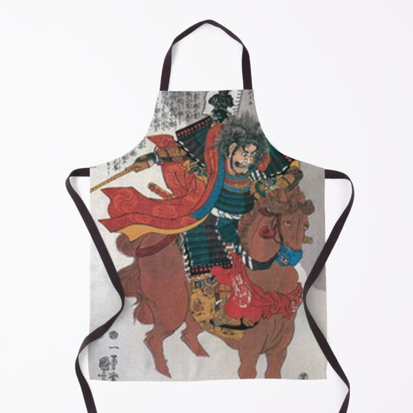 Item preview, Samurai Sassa Narimasa on Horseback: Utagawa Kuniyoshi Taiheiki Eiyuden Ukiyo-e designed and sold by vekotpu.