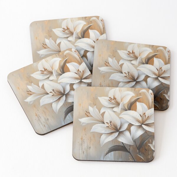 Item preview, Ivory Lilies in Warm Light designed and sold by daila70.