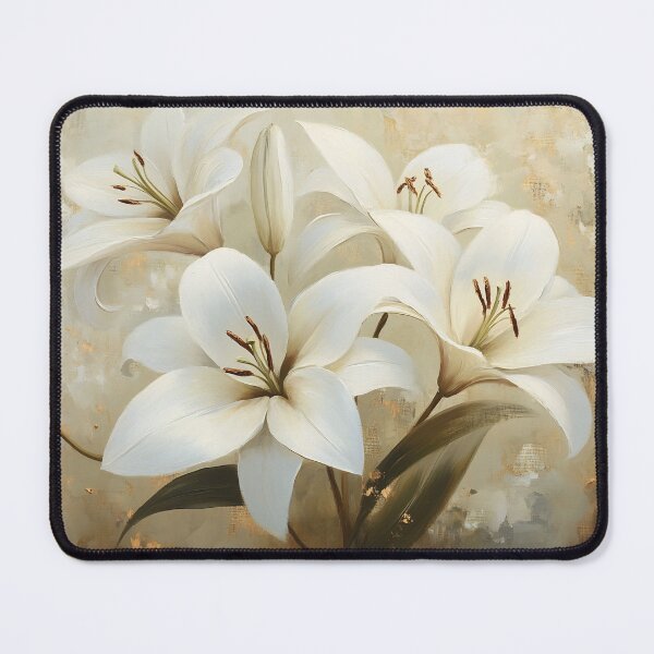 Item preview, White Lilies Soft Gold Harmony designed and sold by daila70.