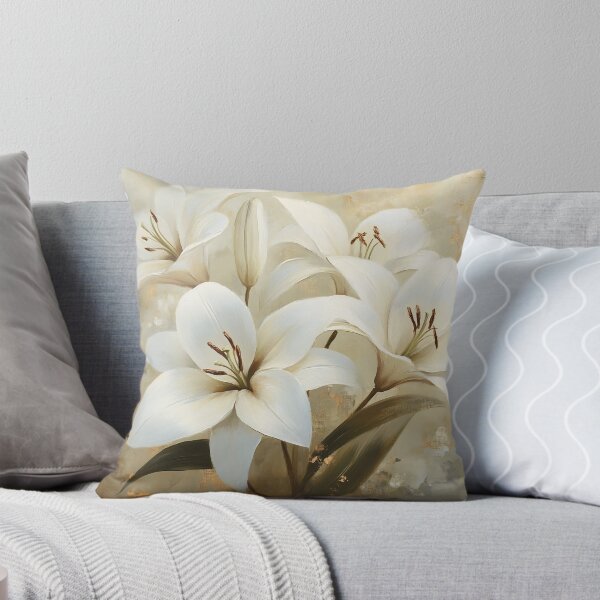 Item preview, White Lilies Soft Gold Harmony designed and sold by daila70.