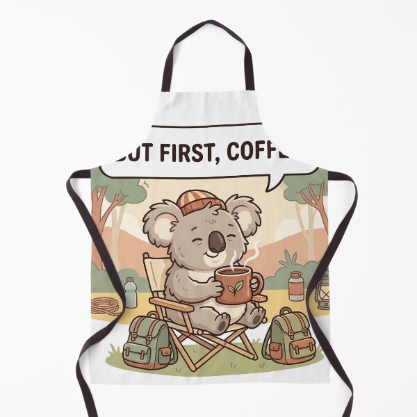 Item preview, Funny Koala Coffee Lover Vacation Sticker designed and sold by SoftAuraStudi0.