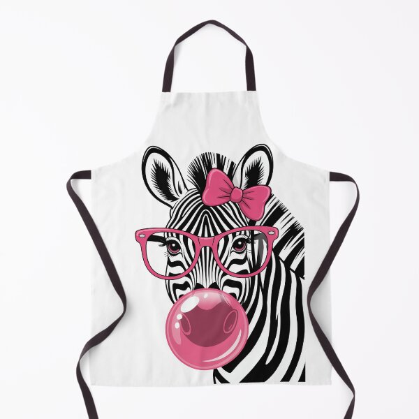 Item preview, A zebra with pink glasses and chewing gum designed and sold by jkrphoto.